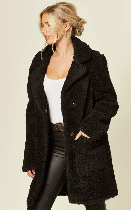 Stud Button Borg Teddy Coat (1905)