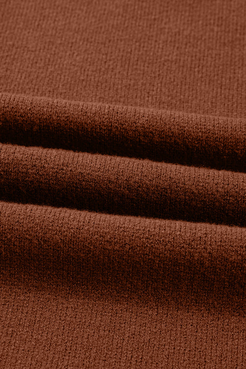 Ribbed Mock Neck Sweater Dress