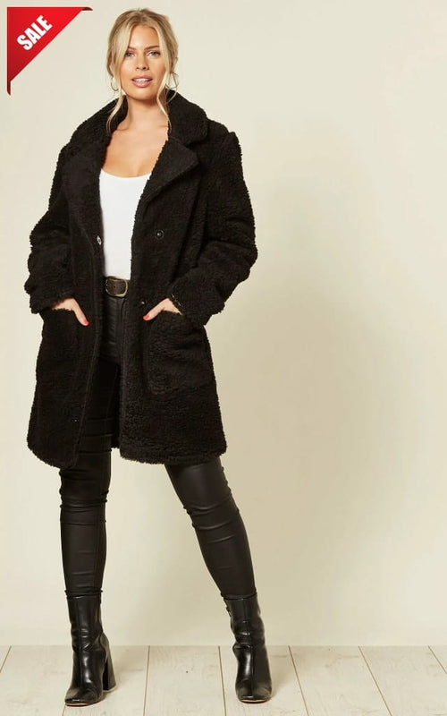 Stud Button Borg Teddy Coat (1905)
