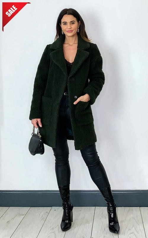 Stud Button Borg Teddy Coat (1905)